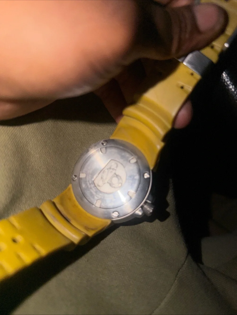 Citizen Men’s Blue Dial Yellow Strap Dive Watch